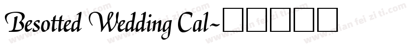 Besotted Wedding Cal字体转换